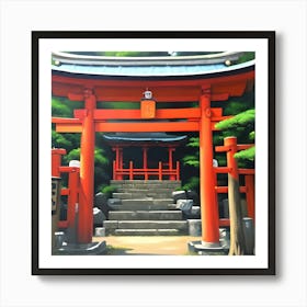 Torii Gate Shrine Art Print