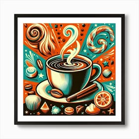 Coffee And Candy Art Print