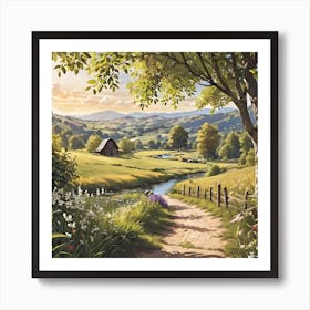 Country Road 2 Art Print