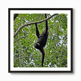 Howler Monkey Primate Wildlife Rainforest Canopy Mammal Tree Branches Tropical Loud Vocal (5) Art Print