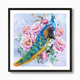 Peacock Art Print