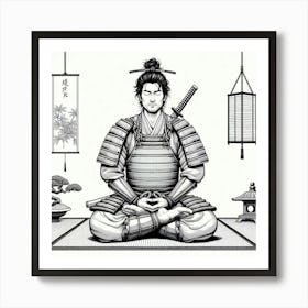 Samurai Art 25 Art Print