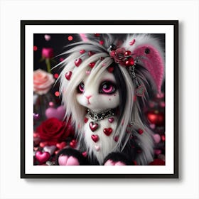 Valentine Bunny 2 Art Print