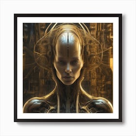 Futuristic Woman 38 Art Print