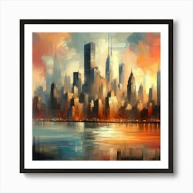 Abstract Horizons 37 Art Print