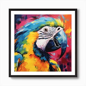 Colorful Parrot Art Print