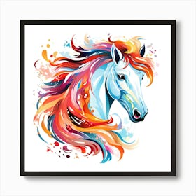 The Horse's Colorful Soul Art Print