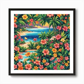 Hawaiian Beach Art Print