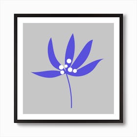 Blue Flower Art Print