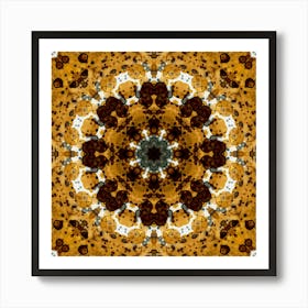 Abstraction A Small Pattern Of Coffee 3 Art Print