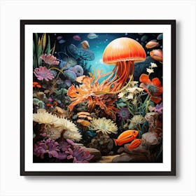 Under The Sea 1 Art Print