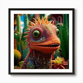 Firefly Photorealistic, Hyper Detailed, Funny, Creature, Colorful, Whimsical, Imaginative, Vibrant, (10) Art Print