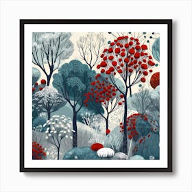 Winter Forest Art Print