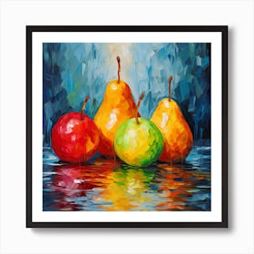 Three Pears Art Print