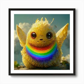 Rainbow Bird Art Print