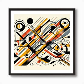 Abstract Lithograph: This artwork is inspired by the technique and style of lithography, which is a method of printing from a stone or metal plate. The artwork shows an abstract and expressive image of various shapes and textures, created by using different tools and materials on the plate. The artwork also has a rich and varied color scheme, resulting from the multiple layers of ink applied on the paper. This artwork is perfect for anyone who likes abstract and experimental art, and it can be placed in a hallway, gallery, or studio. Art Print