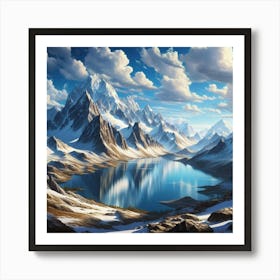 Mountain Lake 63 Art Print