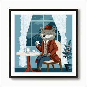 Fox In A Suit Art Print