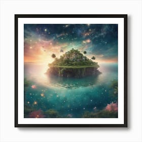 Island In The Sky 1 Art Print