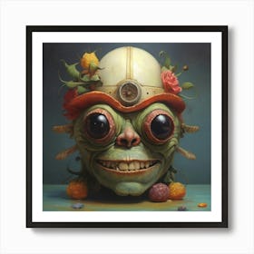 Alien Head Art Print Art Print