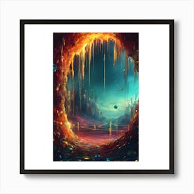 Space Cave Art Print