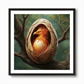 Phoenix Egg Art Print