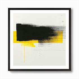 'Black And Yellow' Art Print