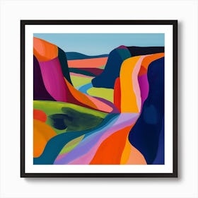 Abstract Travel Collection Georgia 3 Art Print