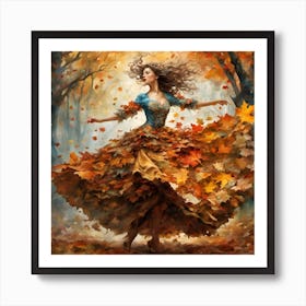 Autumn Dancer Art Print