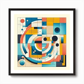 Abstract Geometric Pattern Art Print