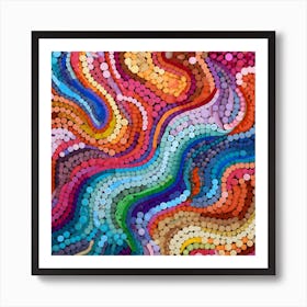 Colorful Swirls Art Print