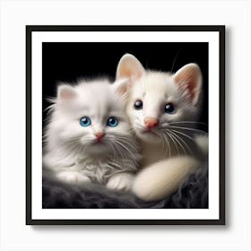 Cute Kittens 1 Art Print