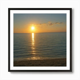 Default The Sun And The Sea Without People 1 Art Print