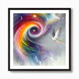 Rainbow Vortex Art Print