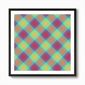 Checkered Fabric Art Print