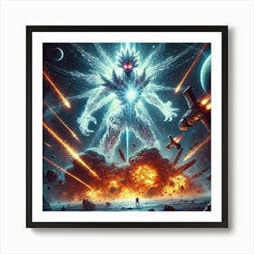 A Dramatic Scene Depicting Celestia, The Cosmic En Art Print