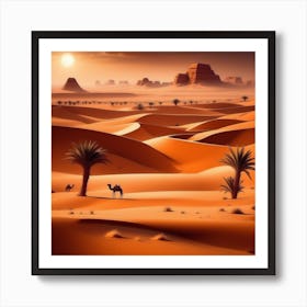 Desert Landscape 80 Art Print