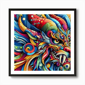 Dragon Head Art Print