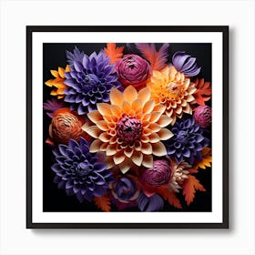 Paper Flowers 20 Art Print