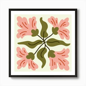 Pink Flowers 1 Art Print