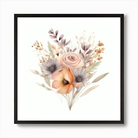 Bouquet Of Flowers 5 Art Print