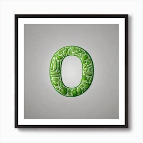 Vegetable Letter O Art Print