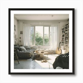 Room With A Guitar Art Print