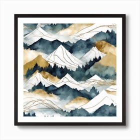 Mountains In The Sky Art Print