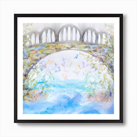 Pastel Bridge Art Print