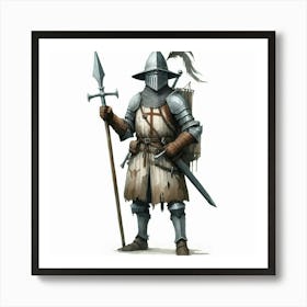 Medieval knight 5 Art Print