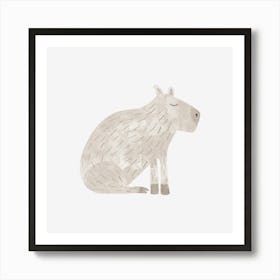 Capybara Watercolor 2 Art Print