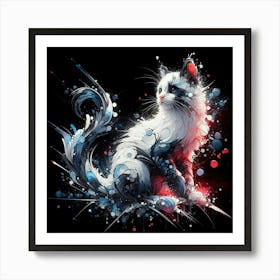 Cat Painting Art Print