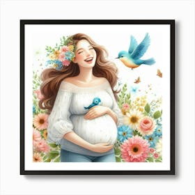 Happy Mother's Day Motherhood Art Print