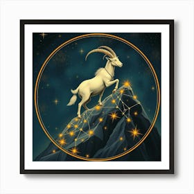 Zodiac Goat 5 Art Print